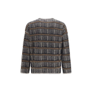 Giorgio Armani Blue Silk Sweatshirt