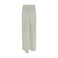 Brunello Cucinelli White Viscose Long Skirt