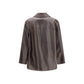 Saint Laurent Black Wool Oves Aries Leather Jacket