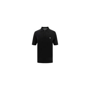 Prada Black Wool Oves Aries Polo Shirt
