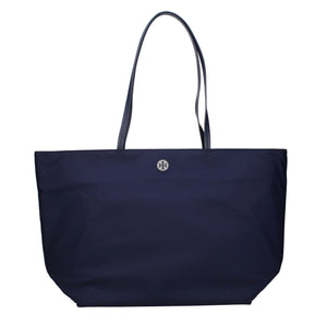 Tory Burch Blue Fabric Shoulder Bag