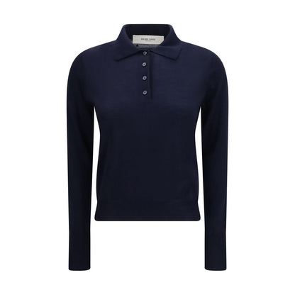 Golden Goose Blue Wool Oves Aries Shirt
