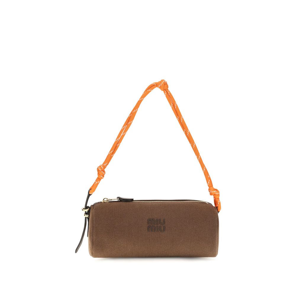 Miu Miu Brown Cotton Wallet