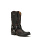 Versace Black Calf Leather Bos Taurus Ankle Boots