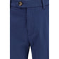 Brunello Cucinelli Blue Cotton Pants
