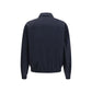 Brunello Cucinelli Blue Silk Biker Jacket