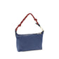 Miu Miu Blue Cotton Shoulder Bag