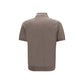 Brunello Cucinelli Brown Cotton Polo Shirt