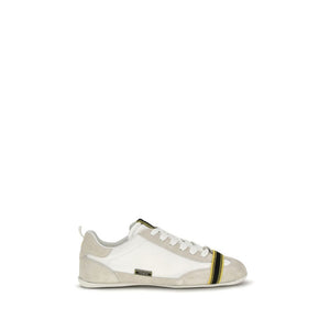 Fendi Gray Fabric Athletic Sneakers