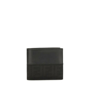 Fendi Black Calf Leather Bos Taurus Wallet