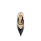 Fendi Black Calf Leather Bos Taurus High Heel Pumps