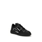 Valentino Garavani Black Calf Leather Bos Taurus Athletic Sneakers