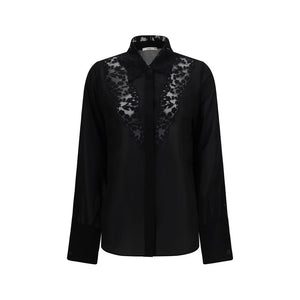 Fendi Black Silk Blouse
