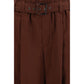 Brunello Cucinelli Brown Cotton Casual Pants