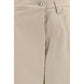 Brunello Cucinelli Beige Cotton Casual Pants