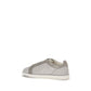 Brunello Cucinelli Gray Suede Leather Low Top Sneakers