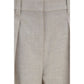 Brunello Cucinelli Beige Wool Oves Aries Dress Pants
