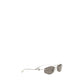 Balenciaga Silver Metal Sunglasses