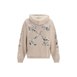 Off-White Beige Cotton Sweatshirt