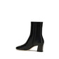 Valentino Garavani Black Calf Leather Bos Taurus Ankle Boots