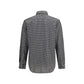 Giorgio Armani Gray Cotton Pattern Shirt