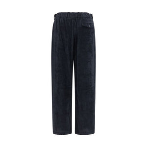 Giorgio Armani Black Viscose Casual Pants