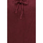 Miu Miu Bordeaux Linen Casual Dress