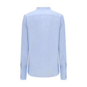 Fendi Blue Cotton Dress Shirt
