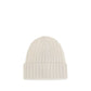 Moncler White Wool Oves Aries Beanie