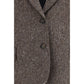 Brunello Cucinelli Brown Wool Oves Aries Biker Jacket