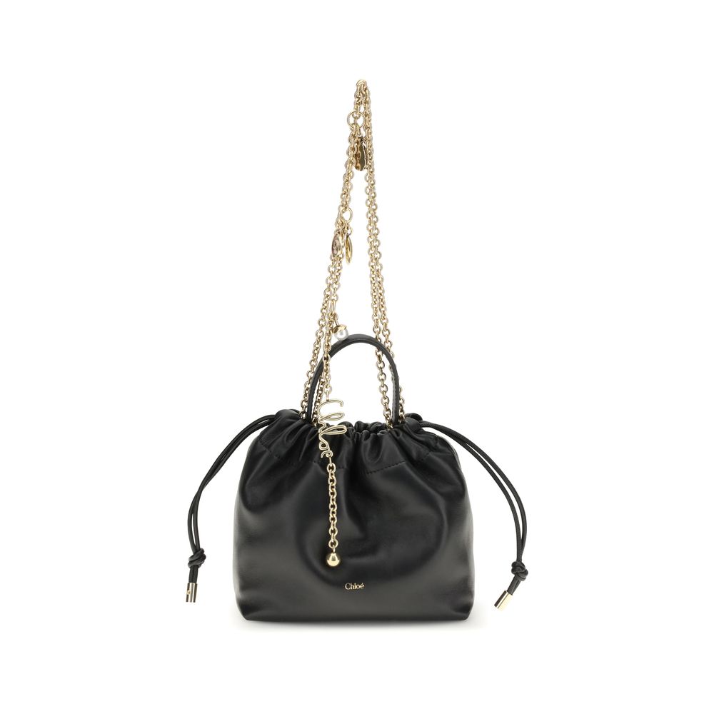 Chloé Black Calf Leather Bos Taurus Shoulder Bag