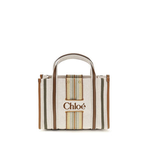 Chloé Beige Cotton Shoulder Bag