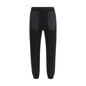 Moncler Black Cotton Athletic Pants