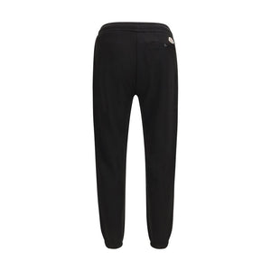 Moncler Black Cotton Athletic Pants