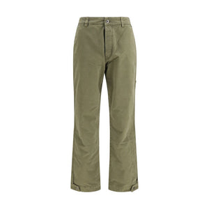 Off-White Bicolor Cotton Casual Pants