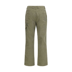 Off-White Bicolor Cotton Casual Pants