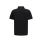 Moncler Black Cotton Polo Shirt
