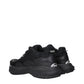 Versace Black Fabric Chunky Sneakers