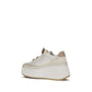 Chloé White Calf Leather Bos Taurus Platform Sneakers