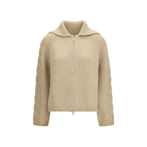 Moncler Beige Alpaca Vicugna Pacos Cardigan