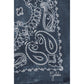 Golden Goose Blue Silk Scarf