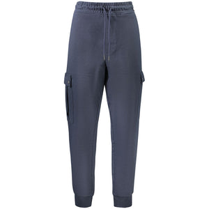 Hugo Boss Blue Cotton Men's Trouser