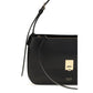 Ferragamo Black Calf Leather Bos Taurus Shoulder Bag