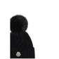 Moncler Black Wool Oves Aries Beanie