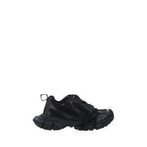 Balenciaga Black Polyurethane Chunky Sneakers