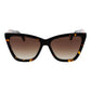 Carolina Herrera Brown Acetate Sunglasses