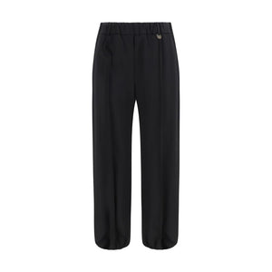 Burberry Black Wool Oves Aries Joggers (Workout Pants)