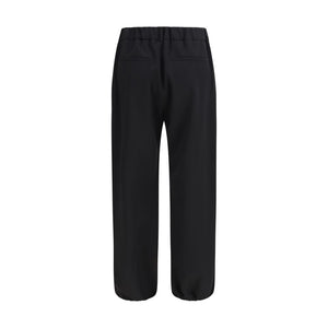 Burberry Black Wool Oves Aries Joggers (Workout Pants)