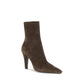 Saint Laurent Brown Calf Leather Bos Taurus Ankle Boots