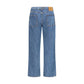 Burberry Blue Cotton Straight-Leg Jeans